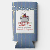 Crawfish Boil Couples Shower Engagement Party Seltzer Blikjeskoeler (Achterkant)