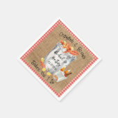 Crawfish Boil Couple's Wedding Shower Servet (Hoek)