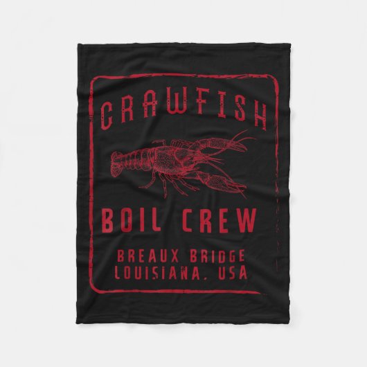 Crawfish Boil Crew Breaux Bridge Usa Crayfish Men  Fleece Deken (Voorkant)