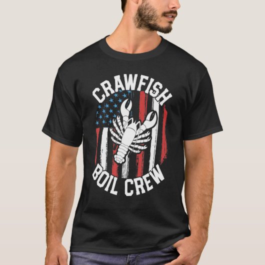 Crawfish Boil Crew Cajun For Men Mardi Gras T-shirt (Voorkant)