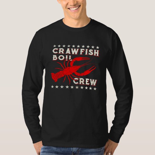 Crawfish Boil Crew Cajun For Men Mardi Gras T-shirt (Voorkant)