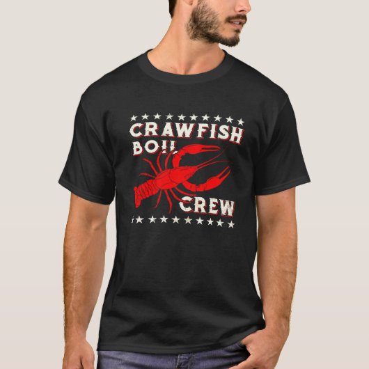Crawfish Boil Crew  Cajun  For Men Mardi Gras T-shirt (Voorkant)