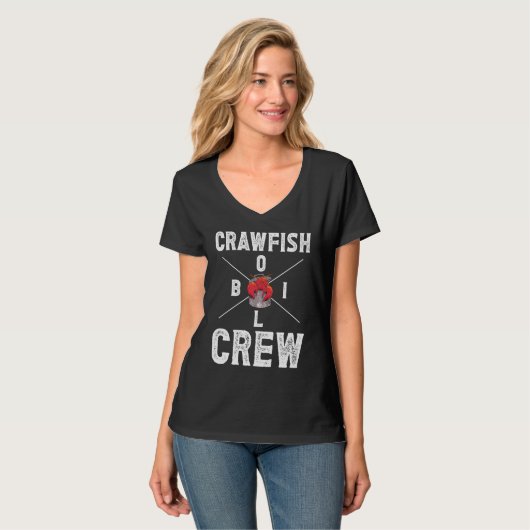 Crawfish Boil Crew Crayfish  3 T-shirt (Voorkant volledig)