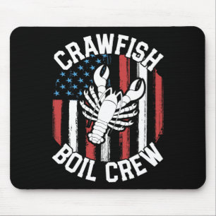 Crawfish Boil Crew Funny Cajun Shirten voor mannen Muismat