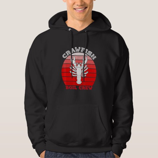Crawfish Boil Crew Seafood Cajun Crayfish Louisian Hoodie (Voorkant)