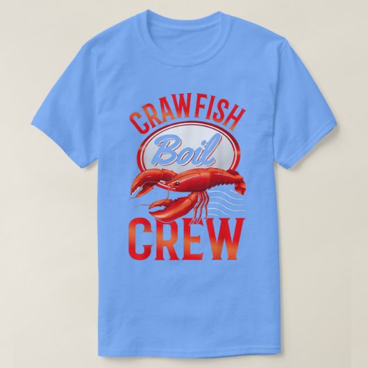 Crawfish Boil Crey Funny Crayfish Eating T-shirt (Design voorkant)
