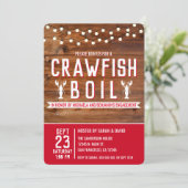 Crawfish Boil Engagement Party — Eparen — Shower Kaart (Staand voorkant)