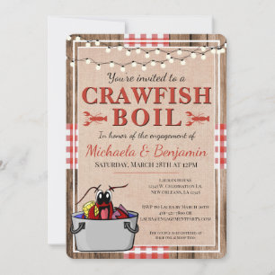 Crawfish Boil Engagement Party — Eparen — Shower Kaart