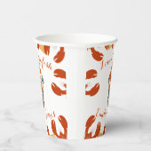 Crawfish Boil Engagement Party-Love & Crawfish Papieren Bekers (Rechts)