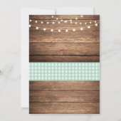 Crawfish Boil Engagement Party Mint Lobster Kaart (Achterkant)