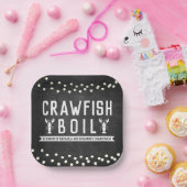 Crawfish Boil Engagement Party Papieren Bordje (Feest)