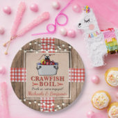 Crawfish Boil Engagement Party Papieren Bordje (Feest)