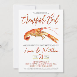 Crawfish Boil Engagement Party Uitnodiging