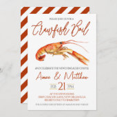Crawfish Boil Engagement Party Uitnodiging (Voorkant / Achterkant)