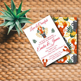 Crawfish Boil Engagement Party - Vis en zeevruchte Kaart