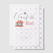 Crawfish Boil Family Cookout Seafood Party Vellum Uitnodigingen (Offset (Uitnodiging))