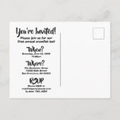 Crawfish Boil Family Reunion Invitation Briefkaart (Achterkant)