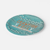 Crawfish Boil Family Reunion Lobster Rustige Blauw Papieren Bordje (Gekanteld)