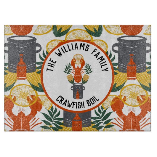 Crawfish Boil Family Snijplank (Voorkant)
