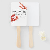 Crawfish Boil Fan Handwaaier (Voorkant en achterkant)