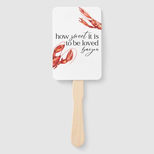 Crawfish Boil Fan Handwaaier (Voorkant)