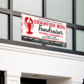 Crawfish Boil Fundraiser Banner met qr-code (Buitenkant Gebouw)