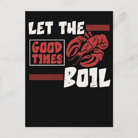 Crawfish Boil Funny Crayfish Cook Lobsters Briefkaart (Voorkant)