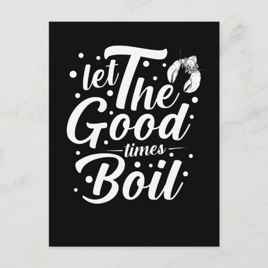 Crawfish Boil Funny Crayfish Koken Lobsters Briefkaart (Voorkant)