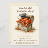 Crawfish Boil Graduation Party | Southern Style  Kaart (Voorkant / Achterkant)