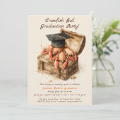 Crawfish Boil Graduation Party | Southern Style  Kaart (Staand voorkant)
