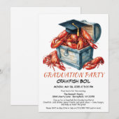 Crawfish Boil Graduation Party | Zuidelijke stijl Kaart (Voorkant / Achterkant)