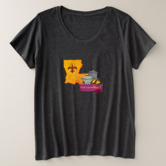 Crawfish Boil Grote Maat T-shirt (Design voorkant)