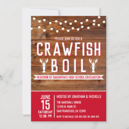 Crawfish Boil High School Graduparty Kaart