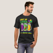 Crawfish Boil Hou je kop omhoog Liver Mardi Gras B T-shirt (Voorkant volledig)