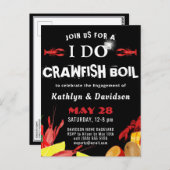 Crawfish Boil I DO Engagement Party Briefkaart (Voorkant / Achterkant)