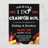 Crawfish Boil I DO Engagement Party Briefkaart (Voorkant)