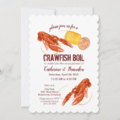 Crawfish Boil Illustrated Invitation Kaart (Voorkant)