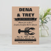 Crawfish Boil Inaviation, Wedding Shower Kaart (Staand voorkant)