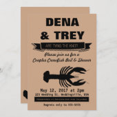 Crawfish Boil Inaviation, Wedding Shower Kaart (Voorkant / Achterkant)