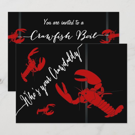 Crawfish Boil Kaart (Voorkant / Achterkant)