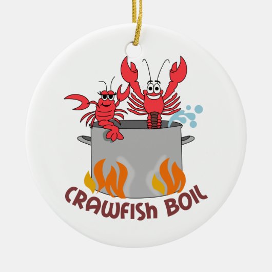 Crawfish Boil Keramisch Ornament (Voorkant)