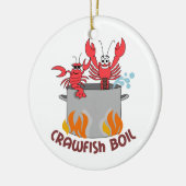 Crawfish Boil Keramisch Ornament (Links)