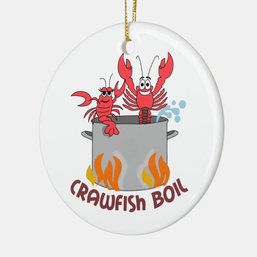 Crawfish Boil Keramisch Ornament (Links)