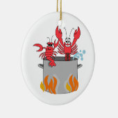 Crawfish Boil Keramisch Ornament (Rechts)