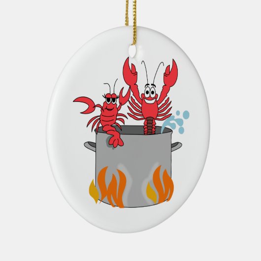 Crawfish Boil Keramisch Ornament (Rechts)
