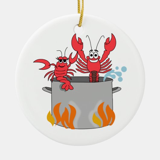 Crawfish Boil Keramisch Ornament (Voorkant)
