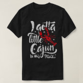 Crawfish Boil Little Cajun in my Soul Crayfish Fes T-shirt (Design voorkant)