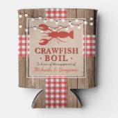 Crawfish Boil Lobster Engagement Party Rustic Blikjeskoeler (Voorkant)