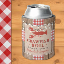 Crawfish Boil Lobster Engagement Party Rustic