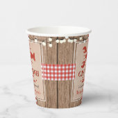 Crawfish Boil Lobster Engagement Party Rustic Papieren Bekers (Links)